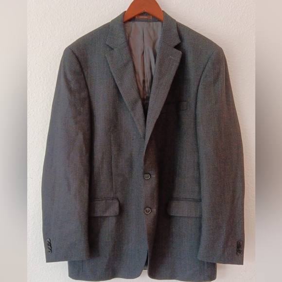 Peter Millar Crown Mens Sport Coat Blazer Jacket Size 44T 100% Wool 2 Button - Picture 1 of 11